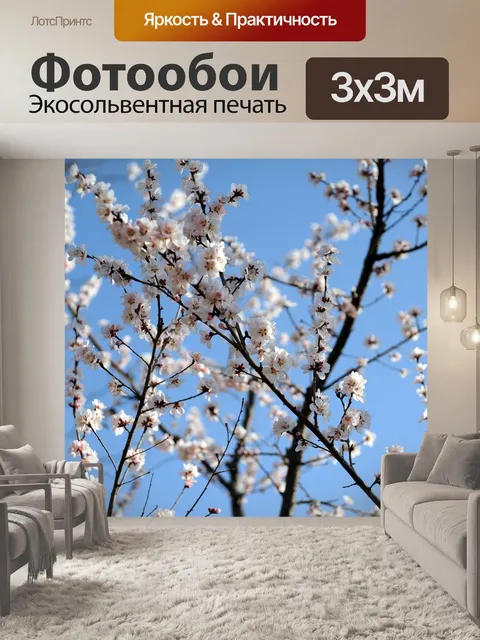 Фотообои Цветение персика