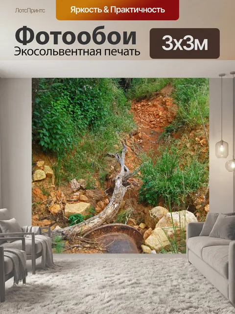 Фотообои выброшенные металлические предметы с кам