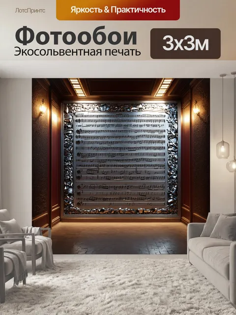 Фотообои создайте изображение стального джазового зала