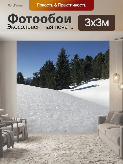 Фотообои Снег