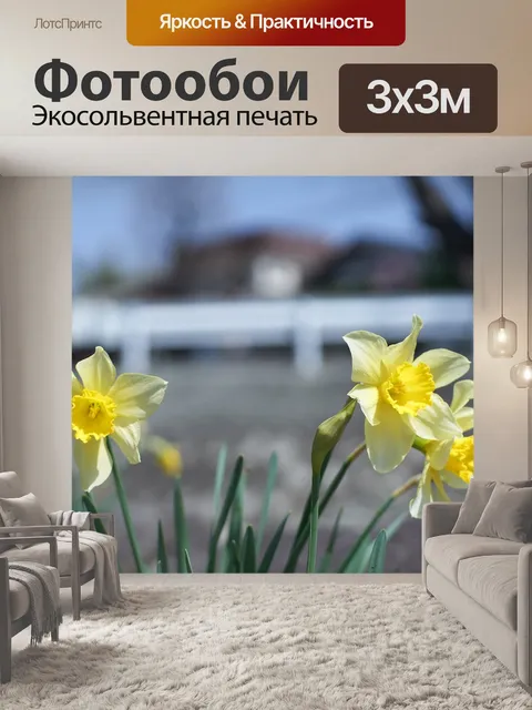 Фотообои Желтые цветы