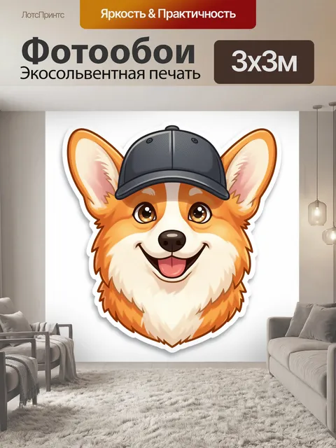 300 × 300 см · Экосольвентная печать