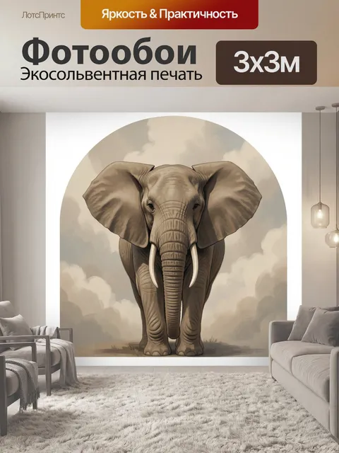 300 × 300 см · Экосольвентная печать