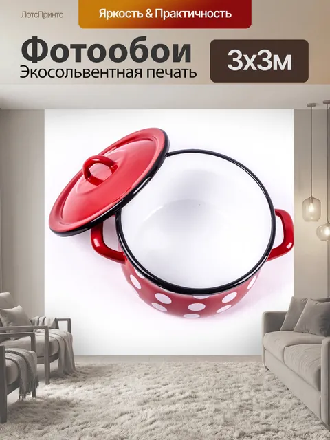Фотообои Красный горшок