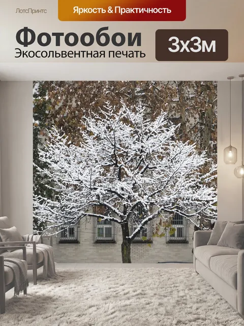 Фотообои Снег