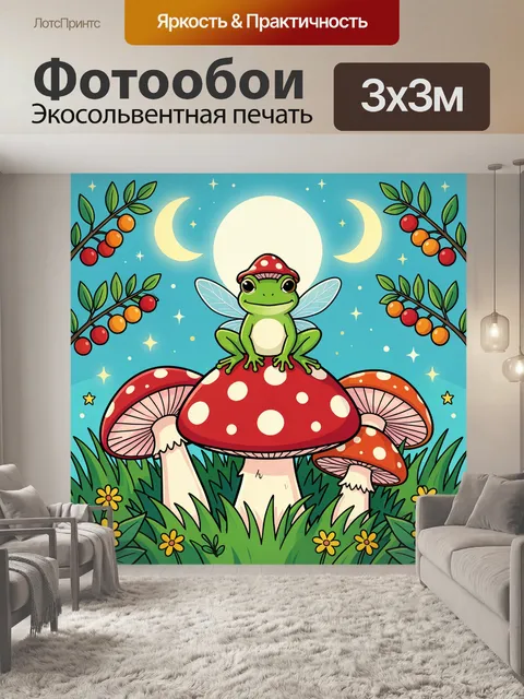 300 × 300 см · Экосольвентная печать