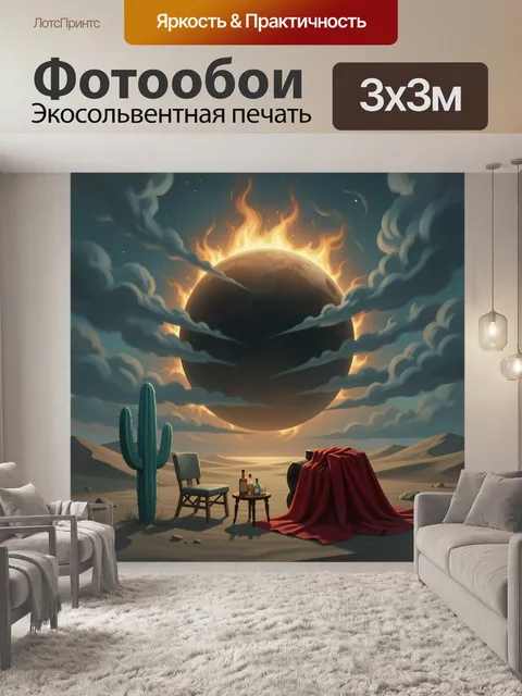300 × 300 см · Экосольвентная печать