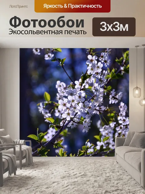 Фотообои Вишня в цвету