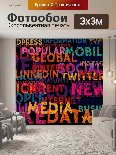 Фотообои Социальные медиа