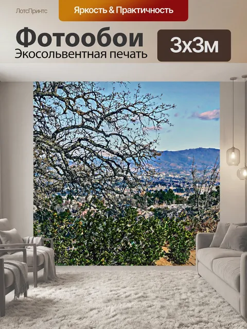 Фотообои Дерево и Буш и долина