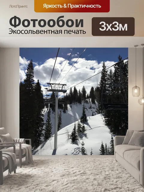 Фотообои Горнолыжный подъемник