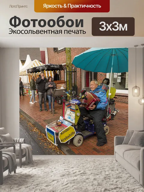 Фотообои Уличный музыкант