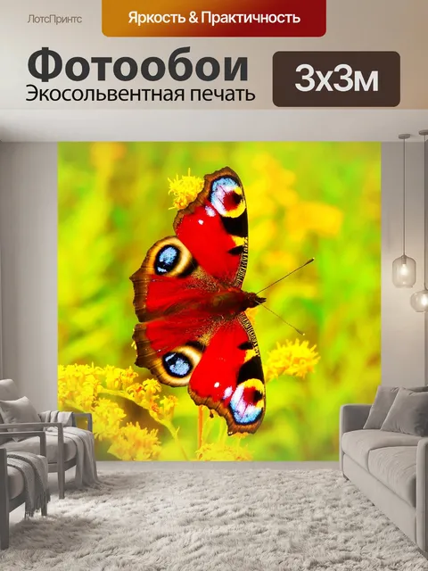 Фотообои Фея павлин