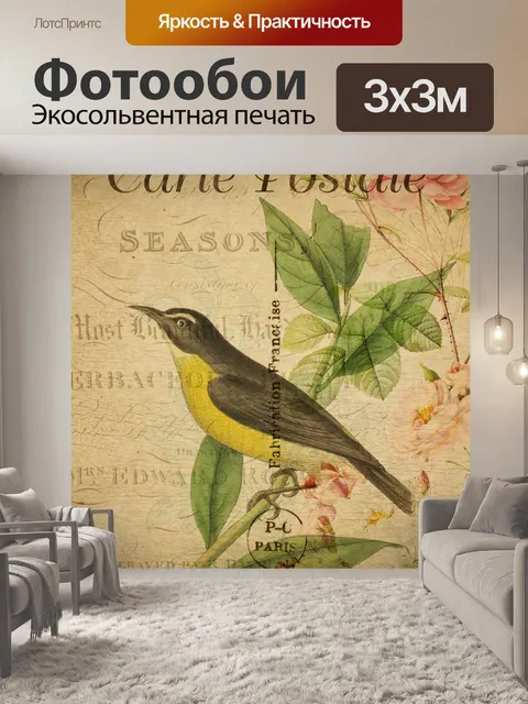 Фотообои Урожай Французский Птица Открытка