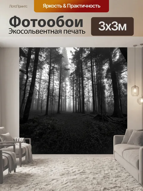 Фотообои туман в стиле раскраска
