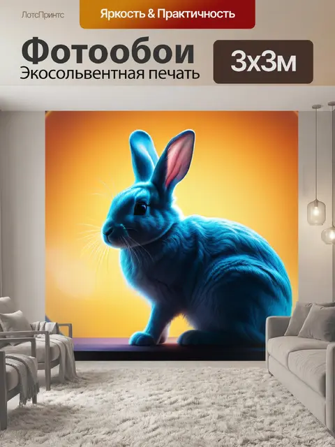 Фотообои с кроликом