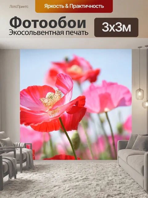 Фотообои Маковая семья маковая