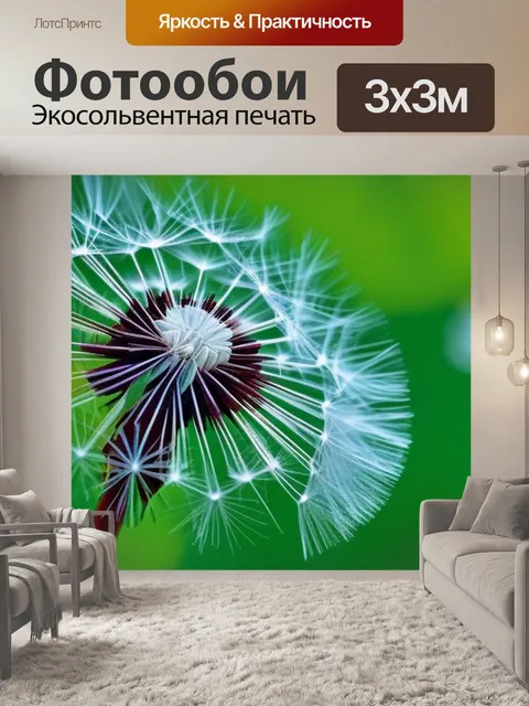 Фотообои с одуванчиком