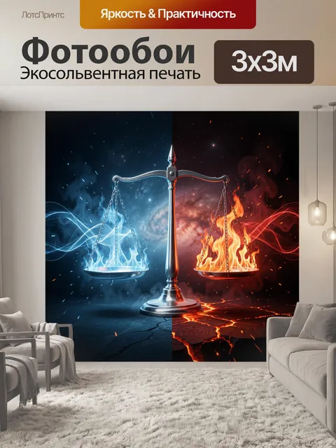 Фотообои Весы стихий и космоса