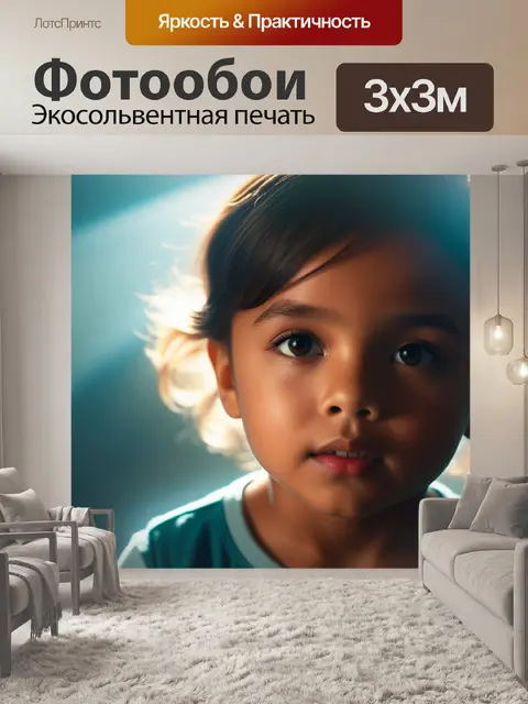 Фотообои с ребенком