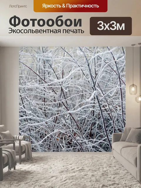 Фотообои Замороженные филиал в зиму