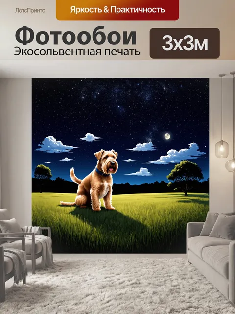 Фотообои ирландский мягкошерстный пшеничный терьер