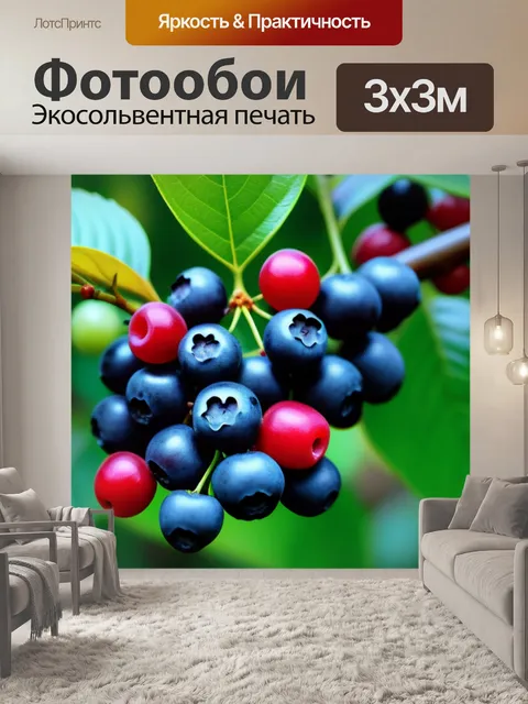 Фотообои кофейное дерево с ягодами