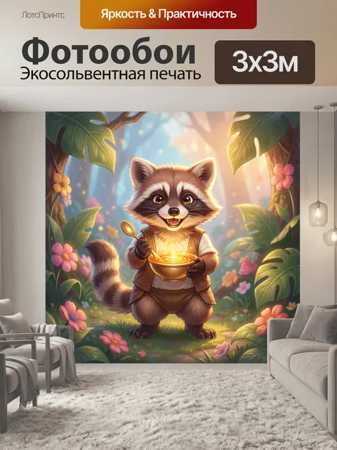 300 × 300 см · Экосольвентная печать