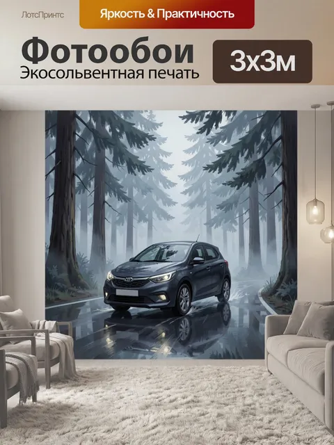 300 × 300 см · Экосольвентная печать