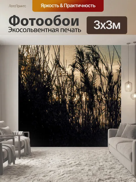 Фотообои Силуэт Пляж Закат