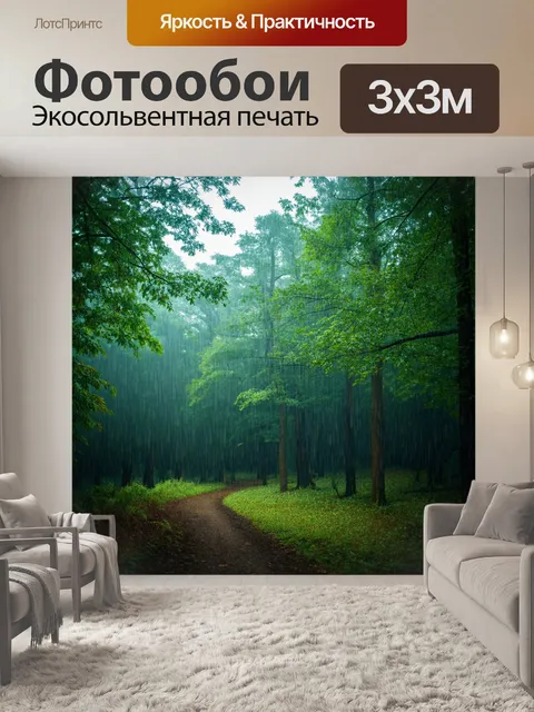 Фотообои россия дождь, лес в дождливый день, звуки дождя пронизывают тишину, капли стекают по листьями, создавая…