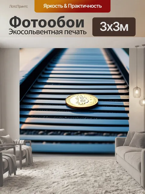 Фотообои мост из монет, ведущий к успеху