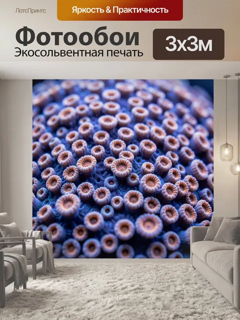 Фотообои Макро подводного коралла