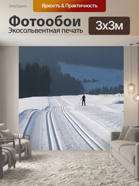Фотообои Беговые лыжи