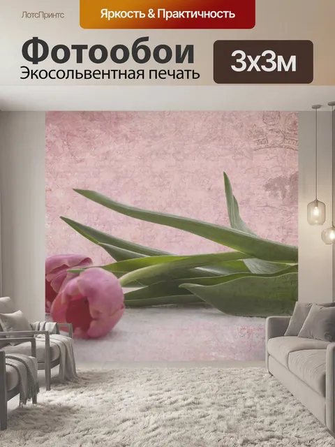 Фотообои тюльпан