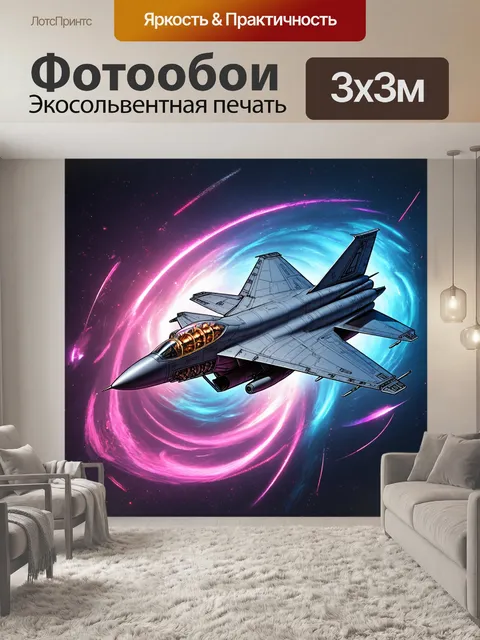 Фотообои описание: истребитель