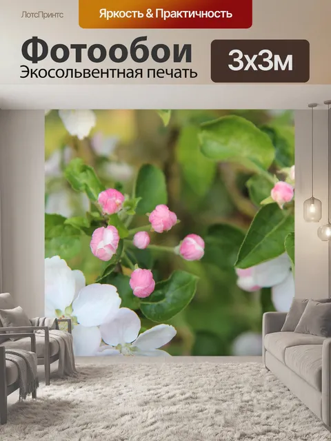 Фотообои Цветы яблони