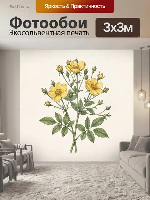 300 × 300 см · Экосольвентная печать