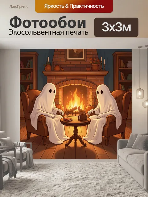 Фотообои Призраки у камина