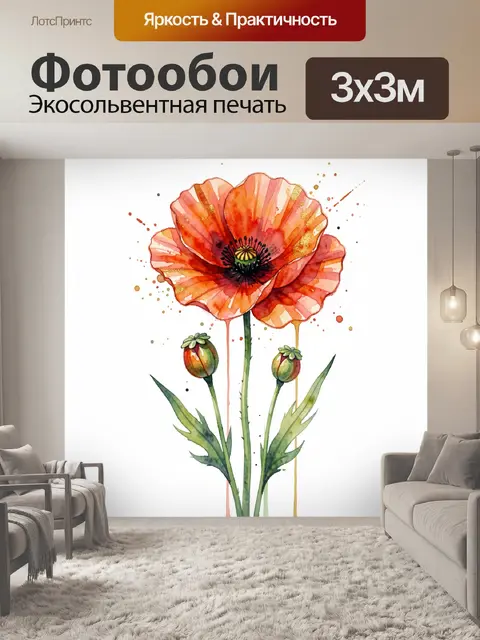 300 × 300 см · Экосольвентная печать