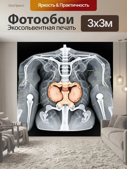 Фотообои рентгенография тазового региона кролика