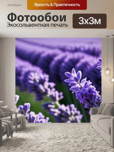 Фотообои с лавандой