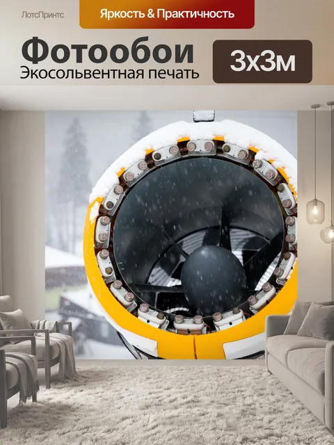 Фотообои снежная пушка