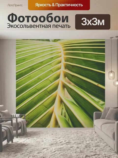 Фотообои Натуральные кокосовые листья