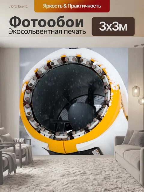 Фотообои снежная пушка
