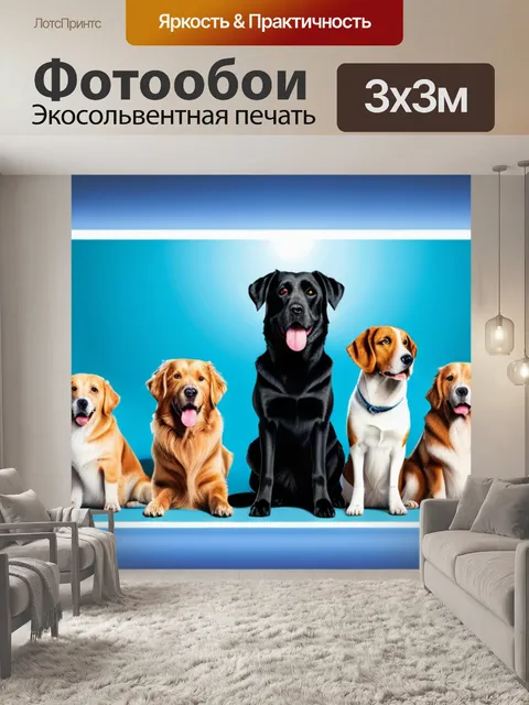 Фотообои с собаками купить смешной