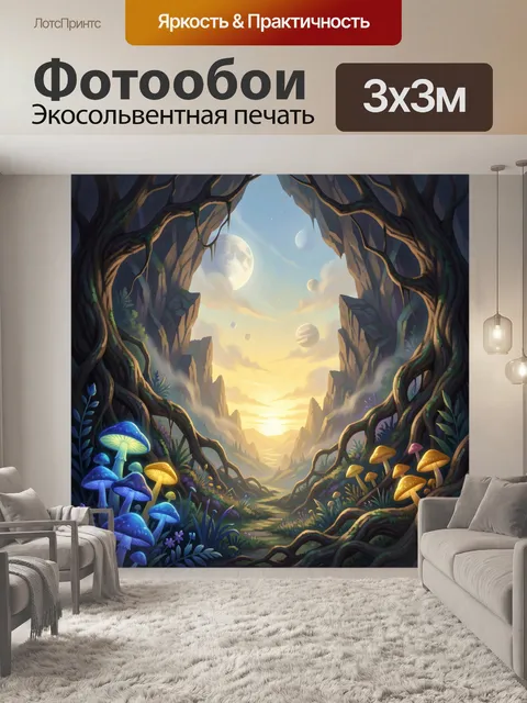300 × 300 см · Экосольвентная печать