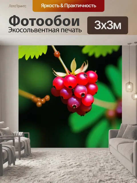 Фотообои лесные ягоды: сбор урожая в диком лесу