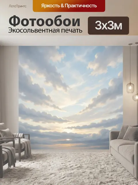 300 × 300 см · Экосольвентная печать