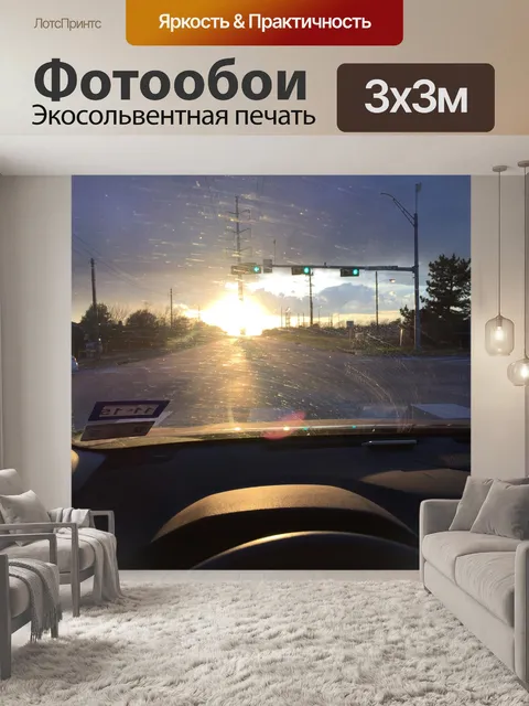 Фотообои Через лобовое стекло